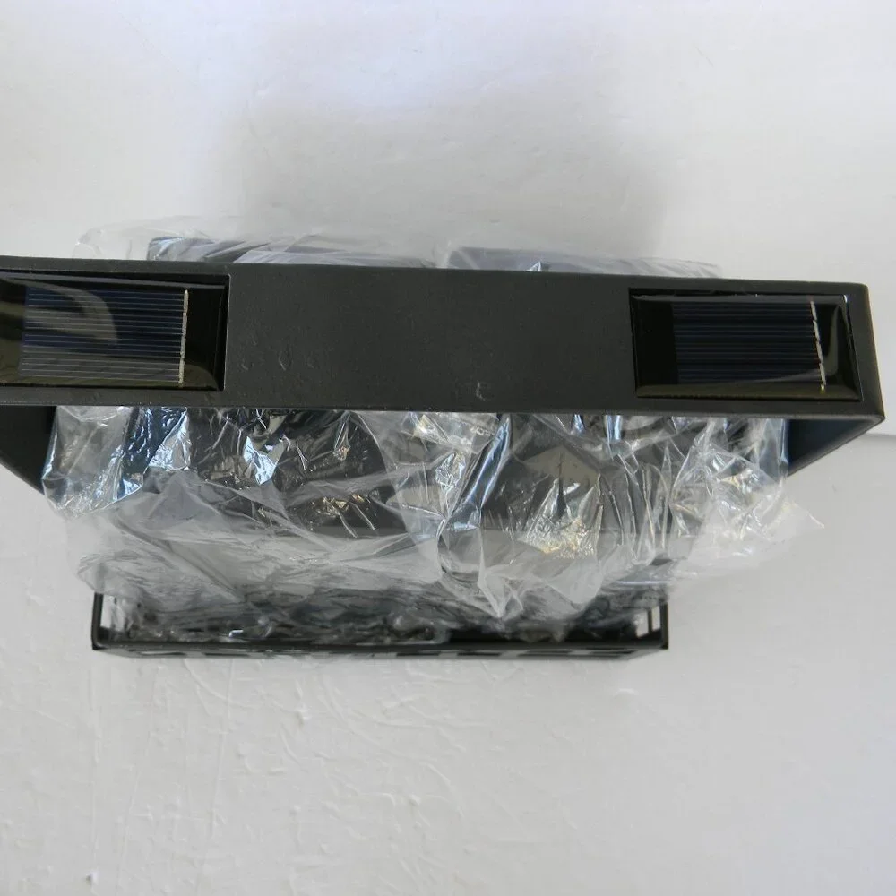 NEW P.S. Home Set of 2 Solar-Powered Lanterns with Charging Base BLACK